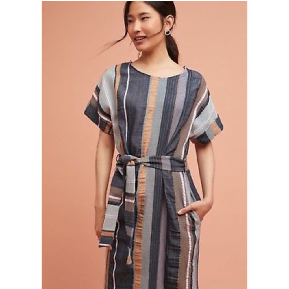 Anthropologie Austen Striped Tunic Dress